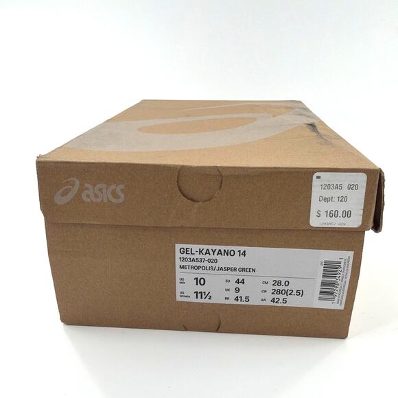 Asics Metropolis Jasper Green Gel-Kayano 14 Sport ShoesSize W\'s 11.5 / M\'s 10 main image 10